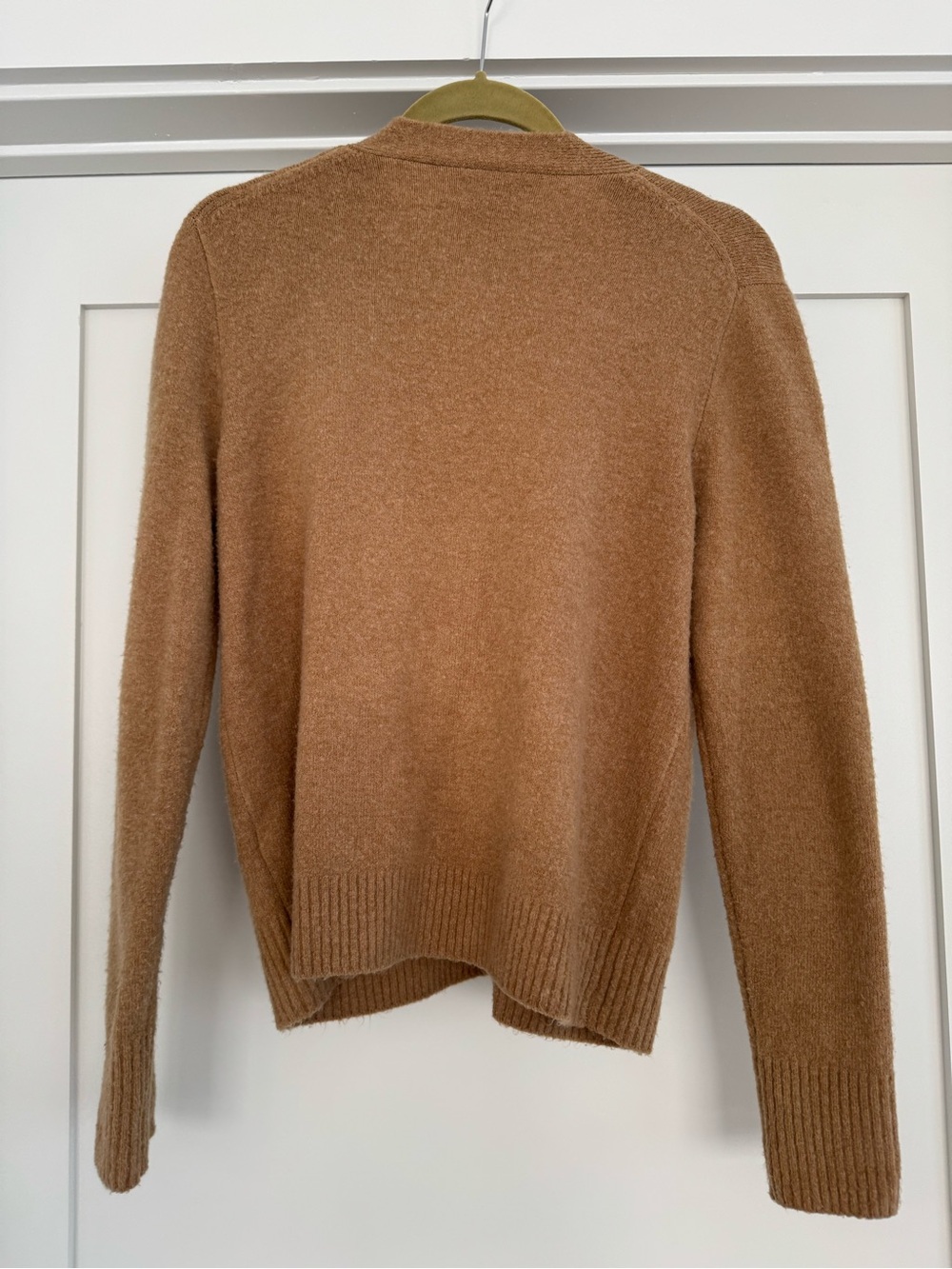 J. Crew Women's Camel V-Neck Button Cardigan Sweater Extra Soft - Picture 4 of 5
